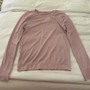 Lululemon Strawberry Milkshake Swiftly Relaxed Long-Sleeve Shirt - size 6